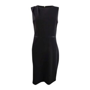 DKNY Women's Embellished Sheath Dress (8, Black)